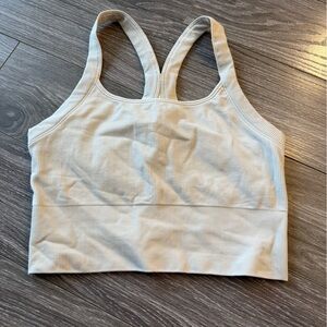 Aurora Seemless crop ribbed strappy tank